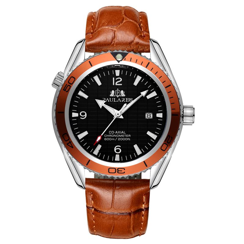Automatic Mechanical Stainless Steel Strap Date Business Watch