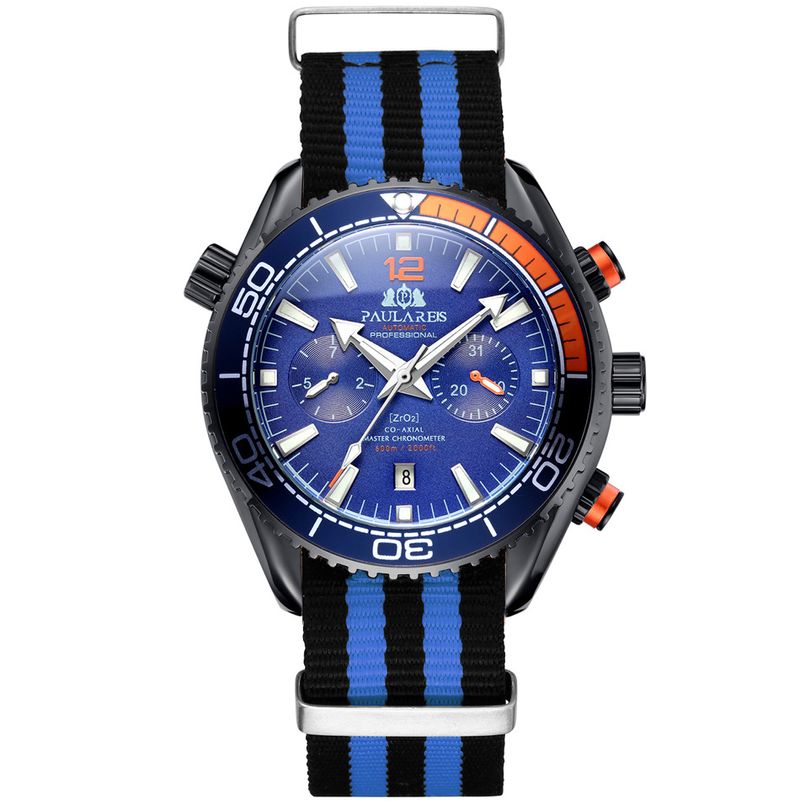 Automatic Canvas Nylon Strap Men's Mechanical Watch