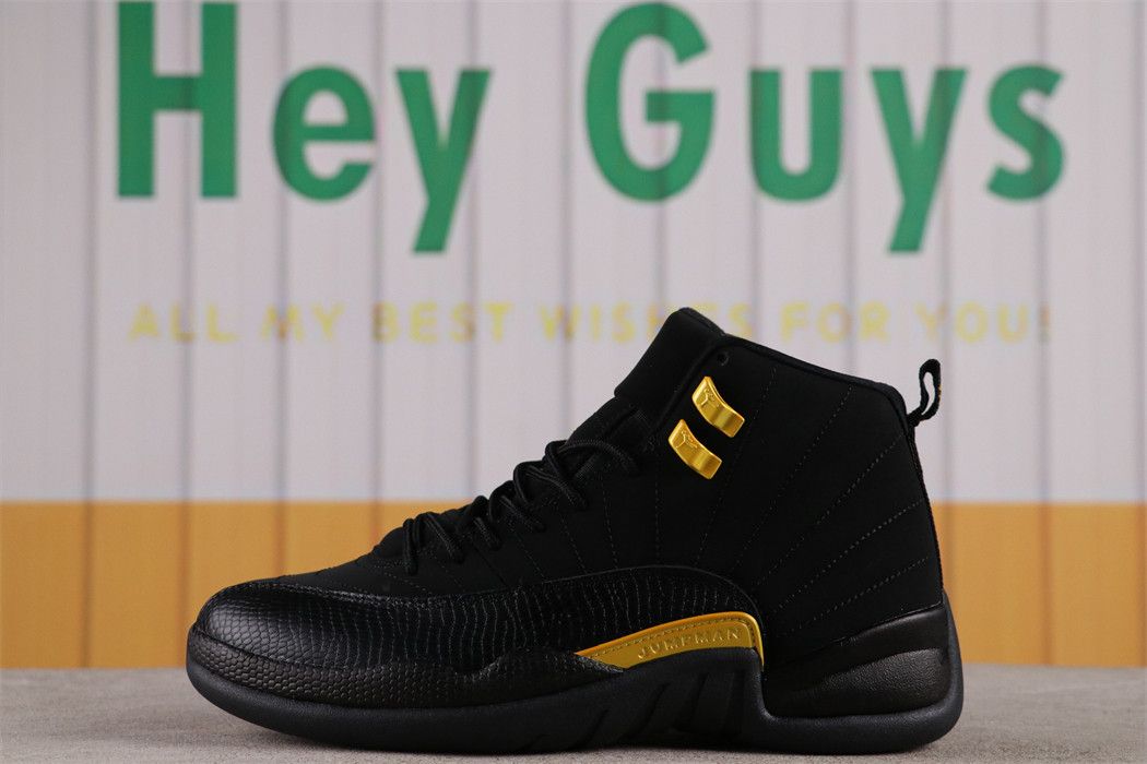 Men Air Jordan 12 Black Taxi Sku CT8013-071 Size 40-47.5