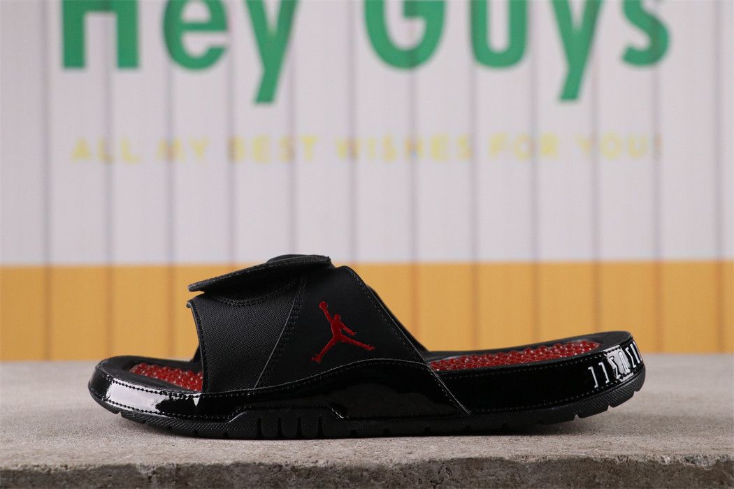 Nike Jordan Hydro Retro 11 XI BRED Slides Sandals AA1336-001