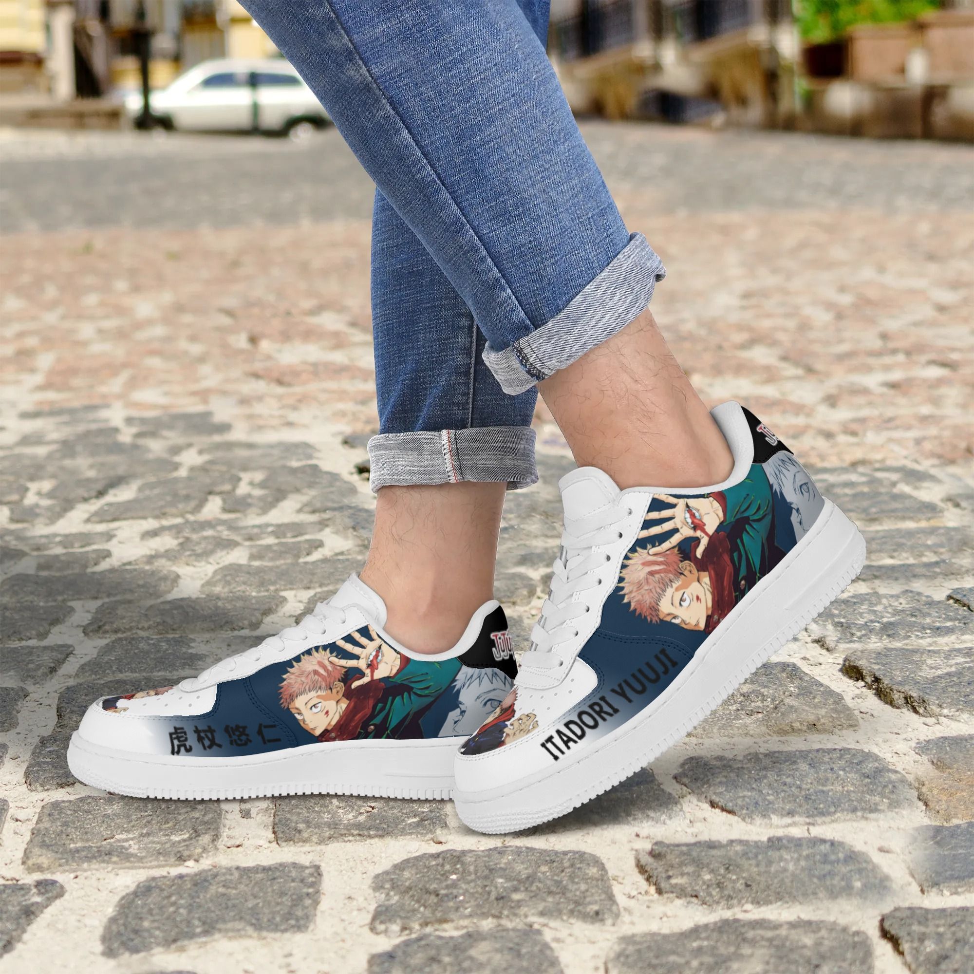 Mens Itadori Yuuji Jujutsu Kaisen Air Anime Air Force Shoes