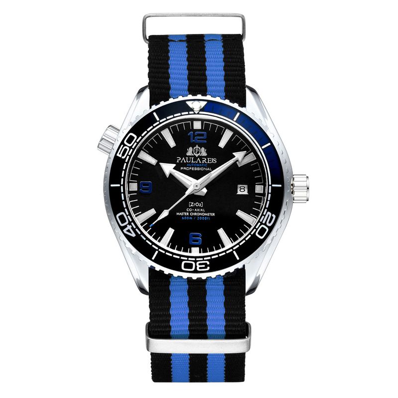 The Spy Watch Automatic Mechanical Luminous Watches with Famous 007 Canvas Strap