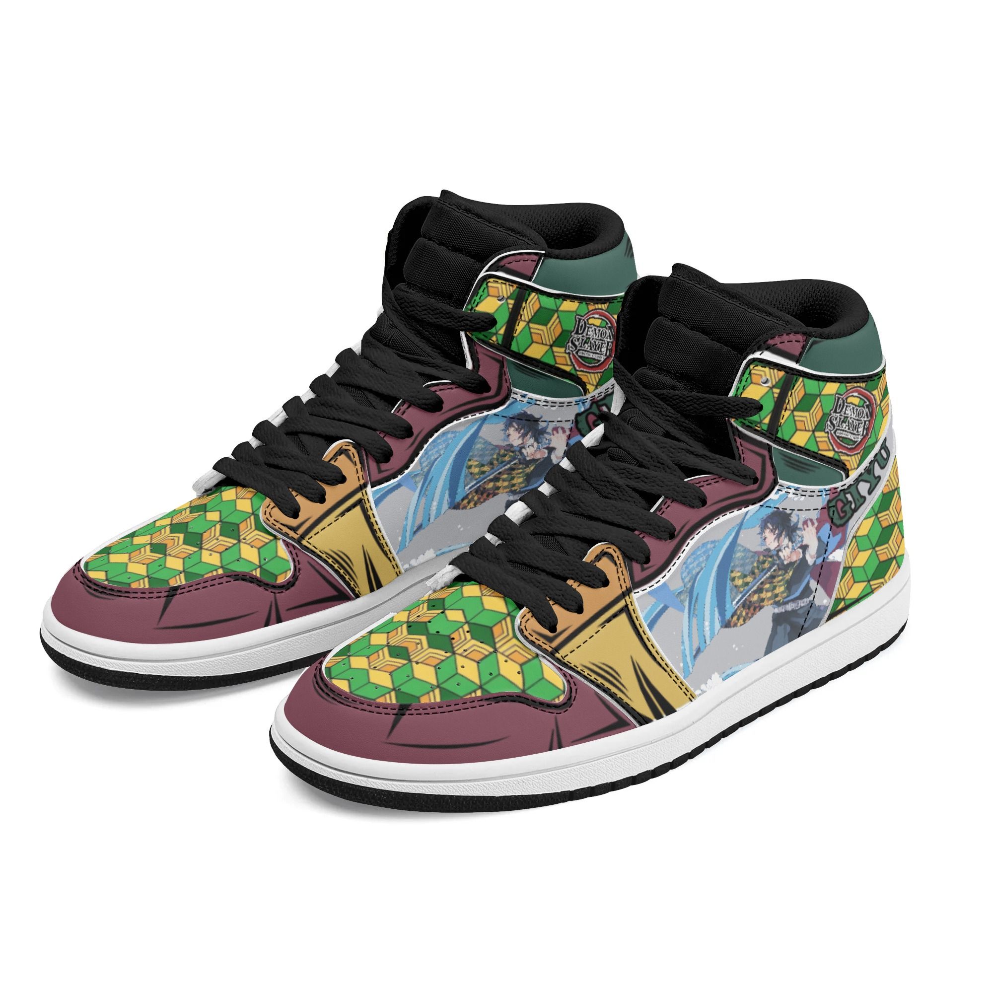 Basketball Trainers Running Shoes Giyu Shoes Boots Skill Water Breathing Demon Slayer Anime Sneakers