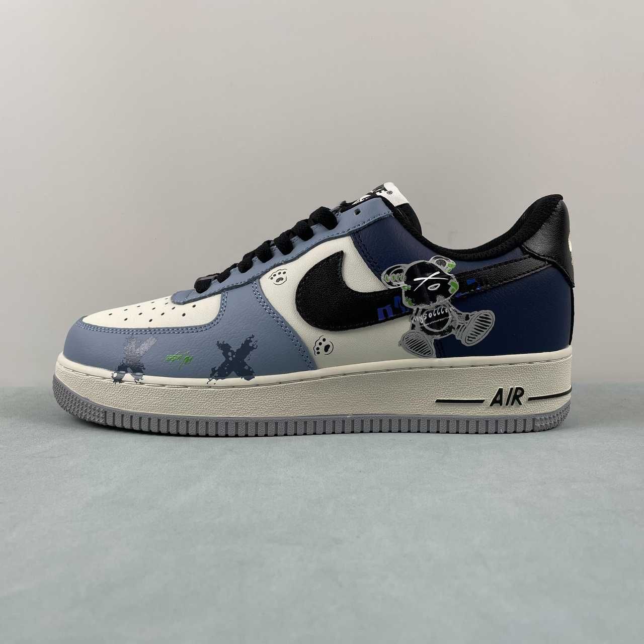 Nike Air Force 1 07 Low Lonely BAPE White Black Blue XC2351-022