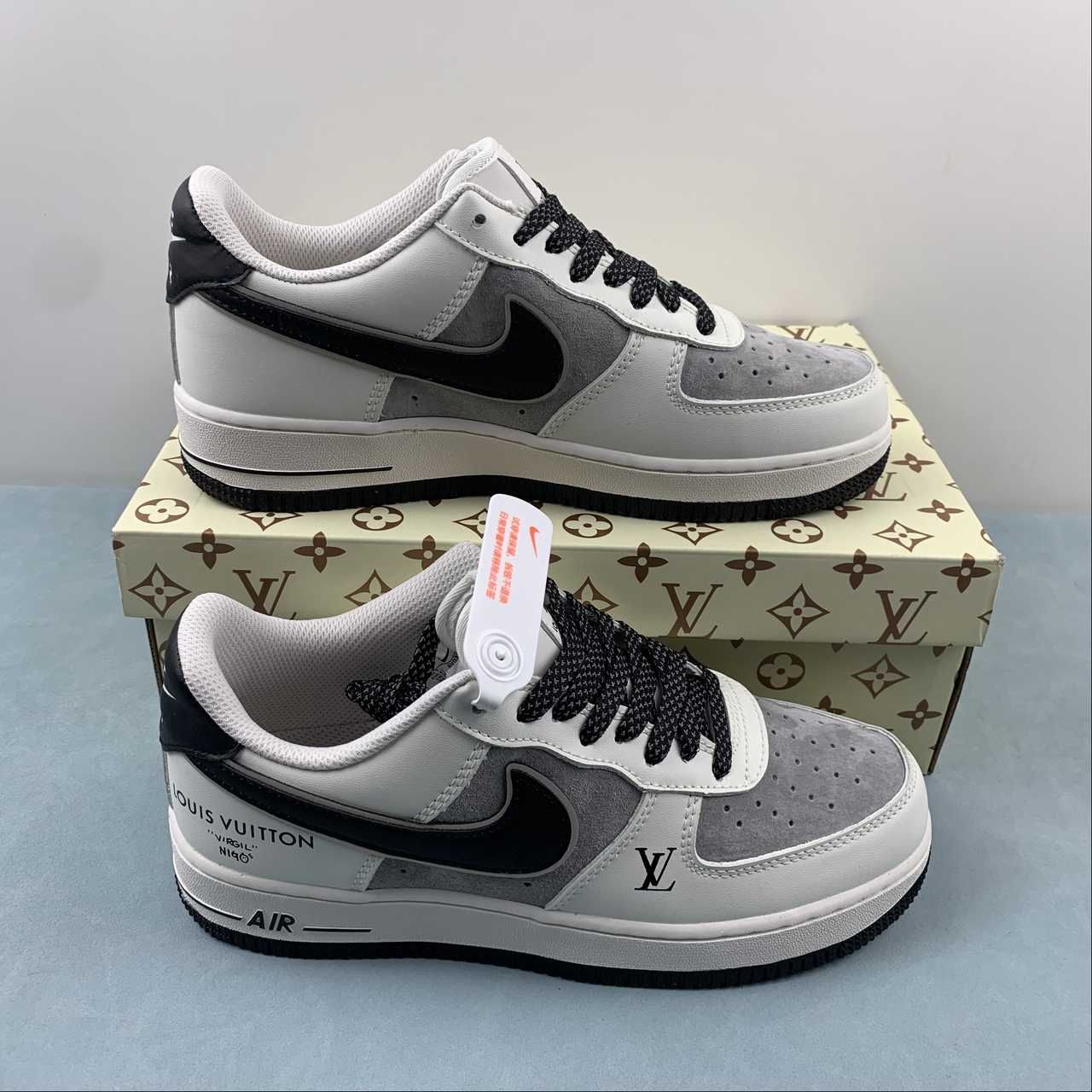 Nike Air Force 1 07 Low LV Off White Black Grey AV0383-251