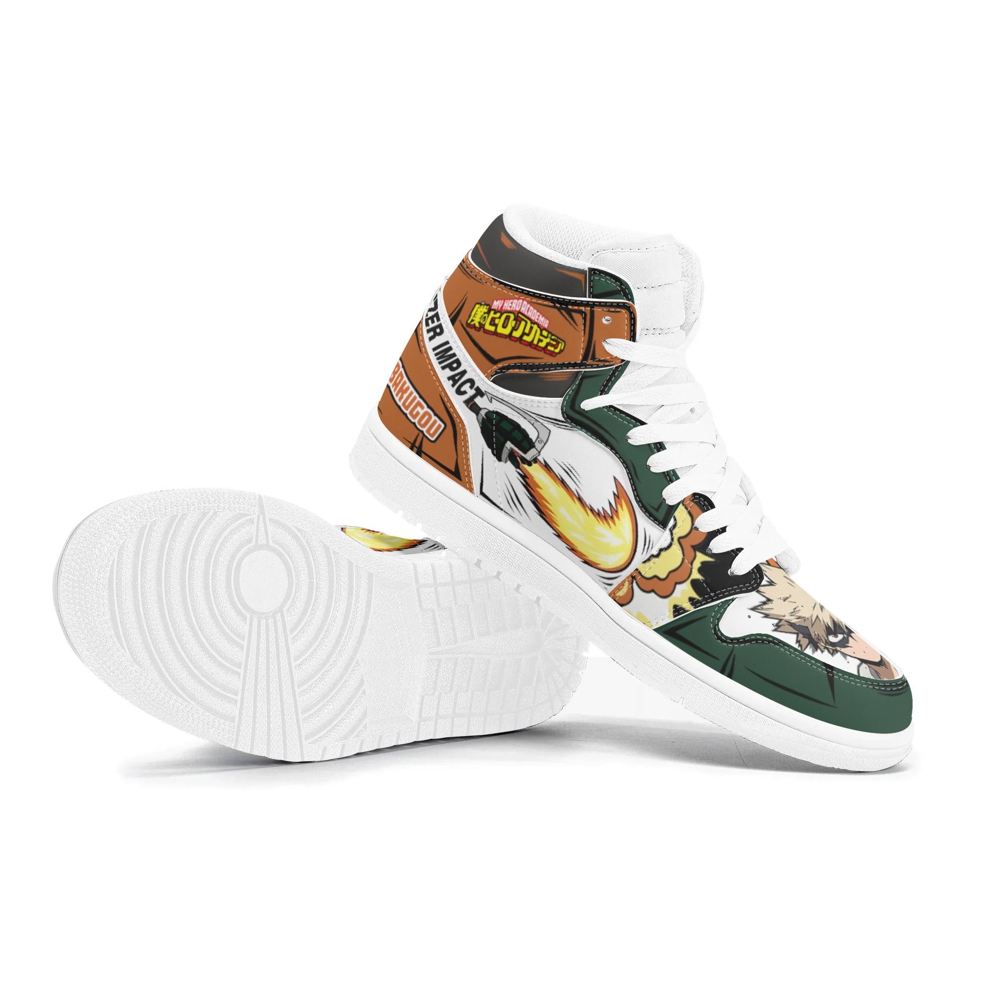 Mens Katsuki Bakugo Custom Anime My Hero Academia Anime Sneakers