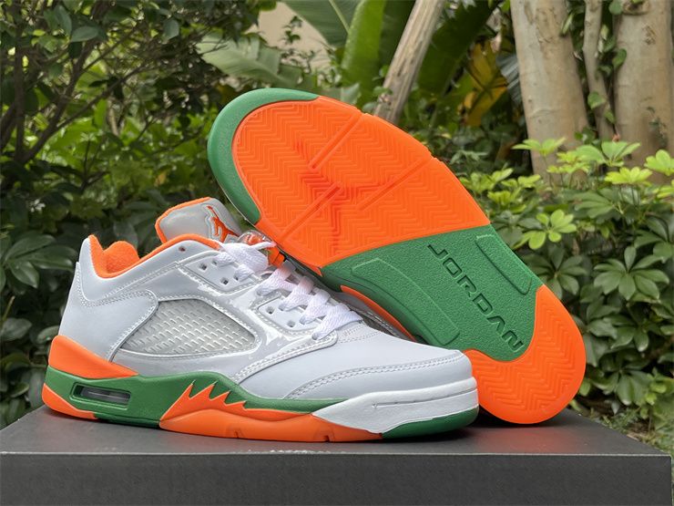 Air Jordan 5 Retro Low Miami Hurricanes FQ1293-018