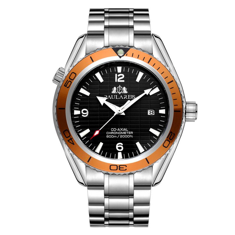 Automatic Mechanical Stainless Steel Strap Date Business Watch