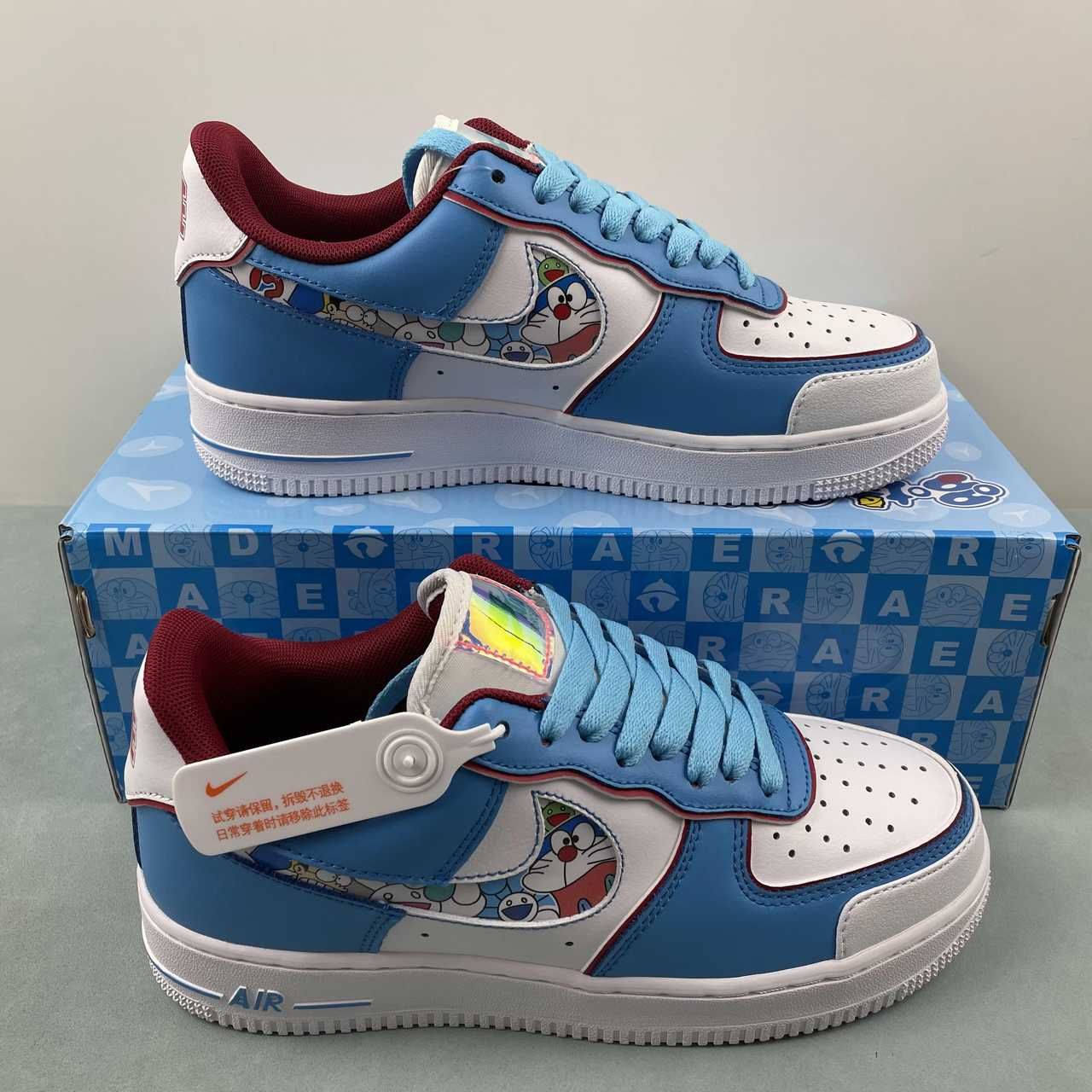 Nike Air Force 1 07 Low x Doraemon Blue White Red BQ8988-106