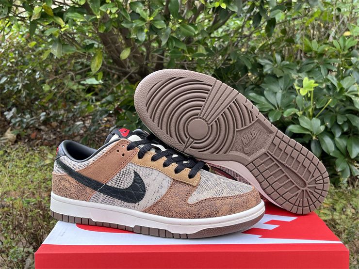Nike Dunk Low Premium Brown Snakeskin FJ5434-120