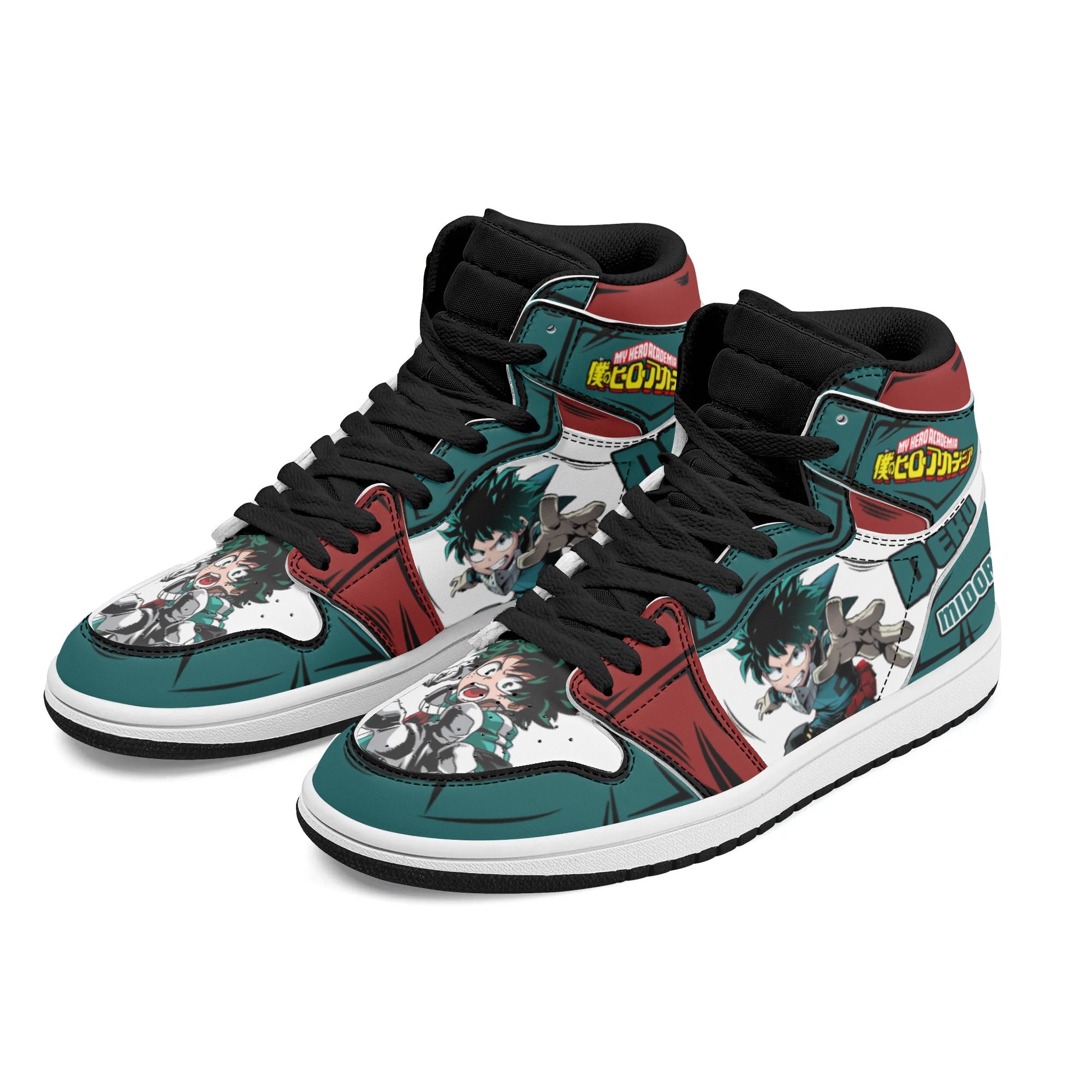 My Hero Academia Anime Midoriya Izuku Sneakers Basketball Shoes