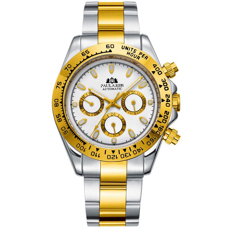 Automatic Watches Luxury Classic Stainless Steel Calendar Luminous Waterproof Watches for Men