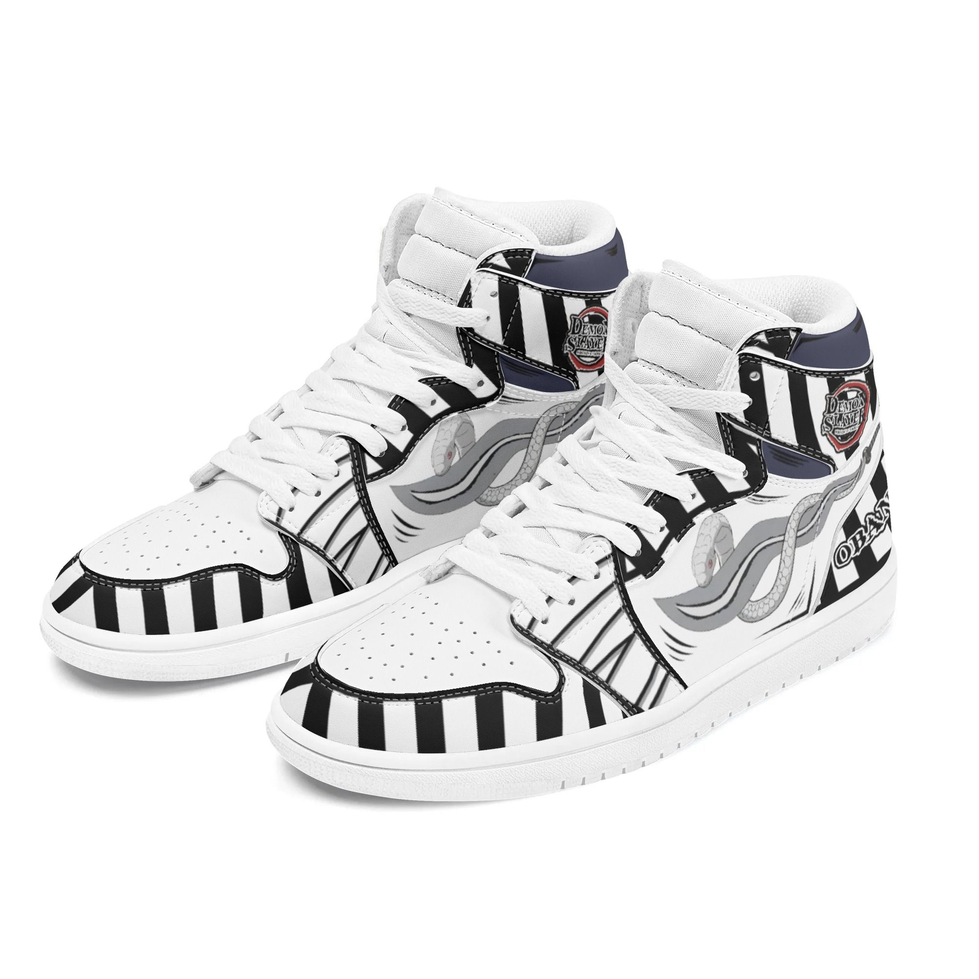 Demon Slayer Obanai Iguro Sneakers Nichirin Blade Snake Custom Anime Shoes