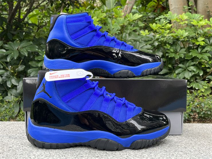 Men Air Jordan 11 Black Blue CT8012-400