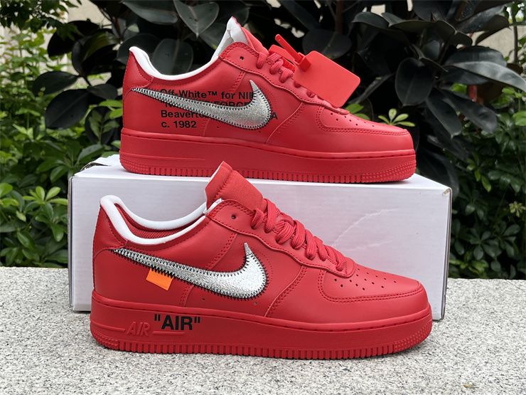 Off-White x Nike Air Force 1 Red AO4297-600