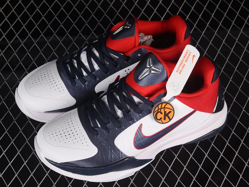 Nike Zoom Kobe 5 Team USA White Red Blue 386430-103