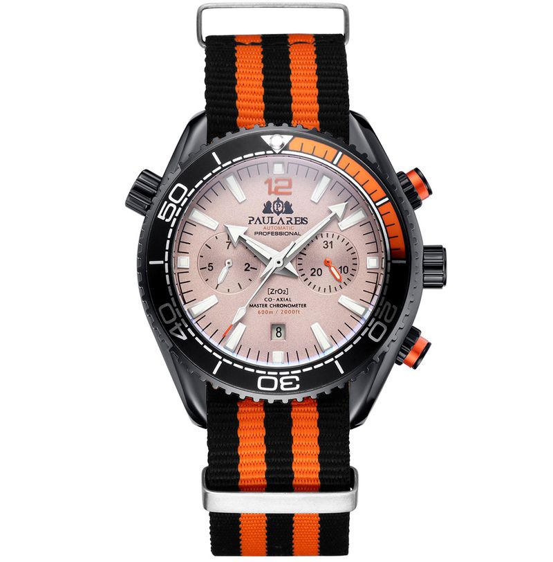 Automatic Canvas Nylon Strap Men's Mechanical Watch