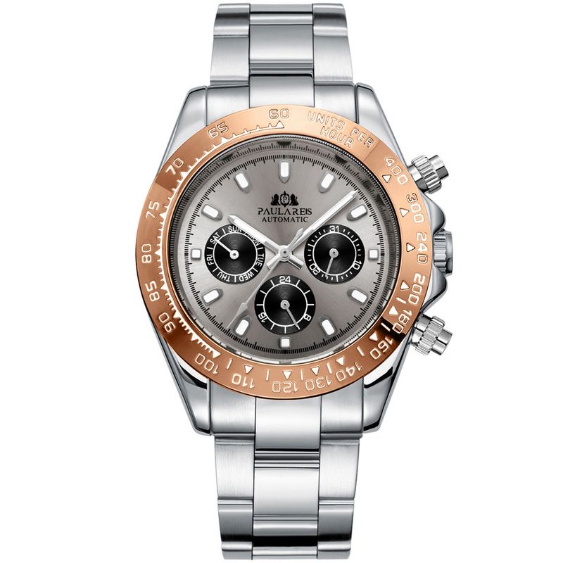 Automatic Watches Luxury Classic Stainless Steel Calendar Luminous Waterproof Watches for Men