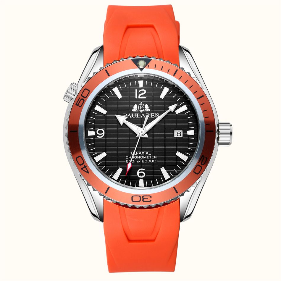 Automatic Mechanical Stainless Steel Strap Date Business Watch