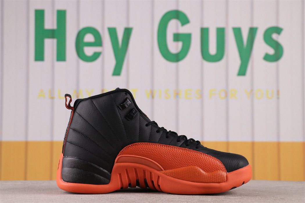 Men Air Jordan 12 Brilliant Orange FD9101-081 Size 40-47.5