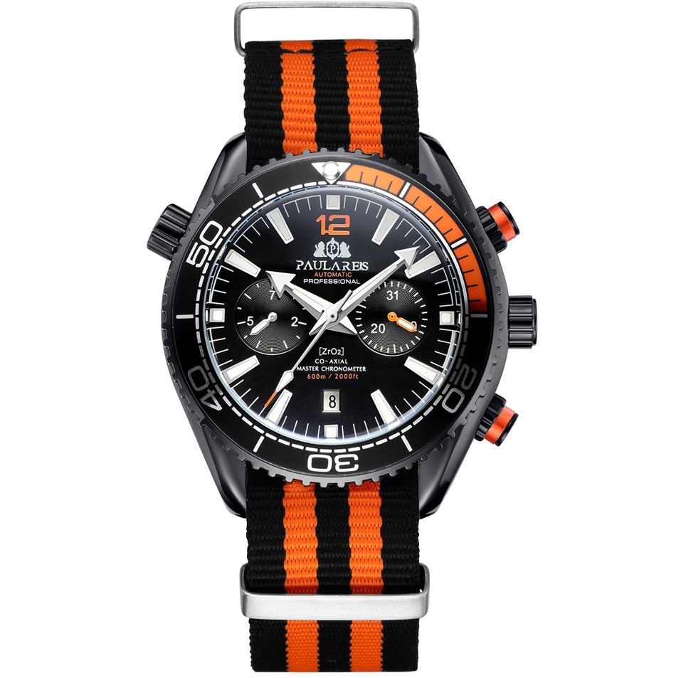 Automatic Canvas Nylon Strap Men's Mechanical Watch