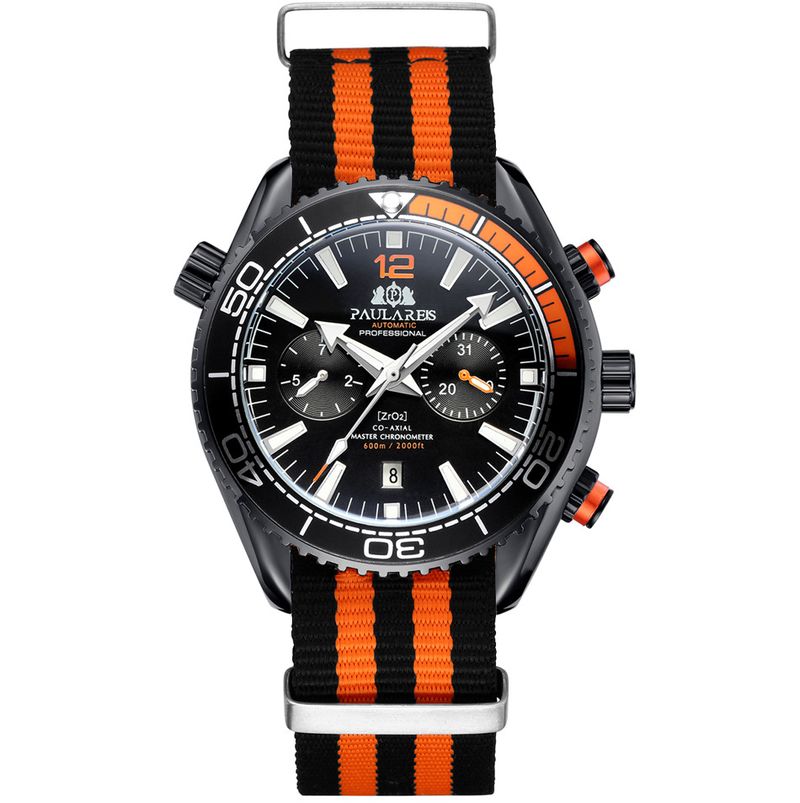 Automatic Canvas Nylon Strap Men's Mechanical Watch