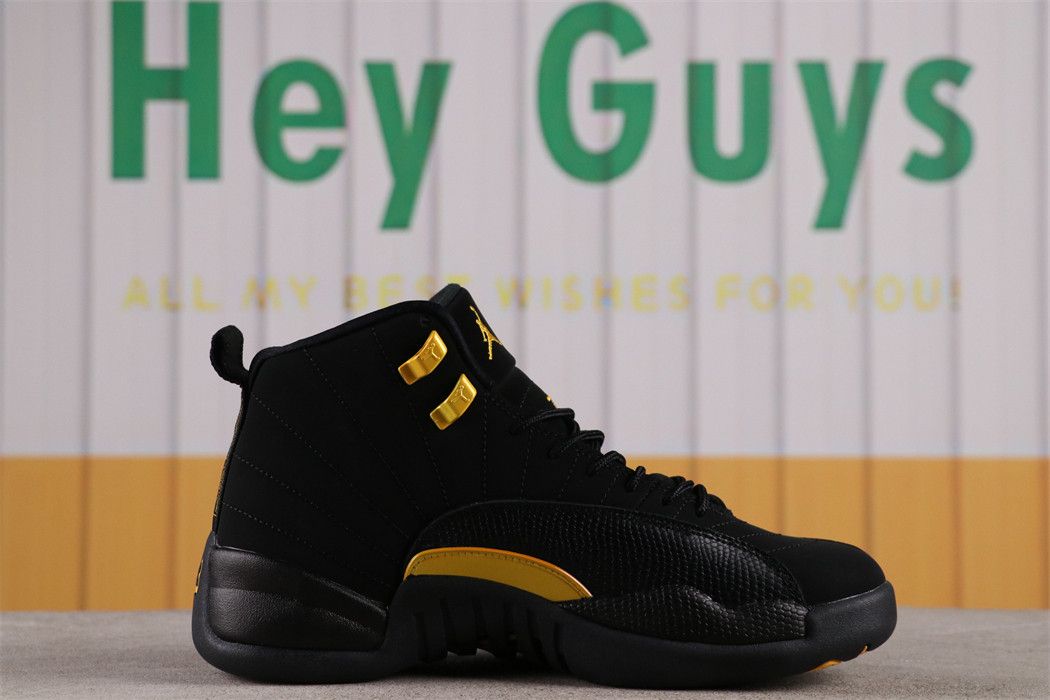Men Air Jordan 12 Black Taxi Sku CT8013-071 Size 40-47.5