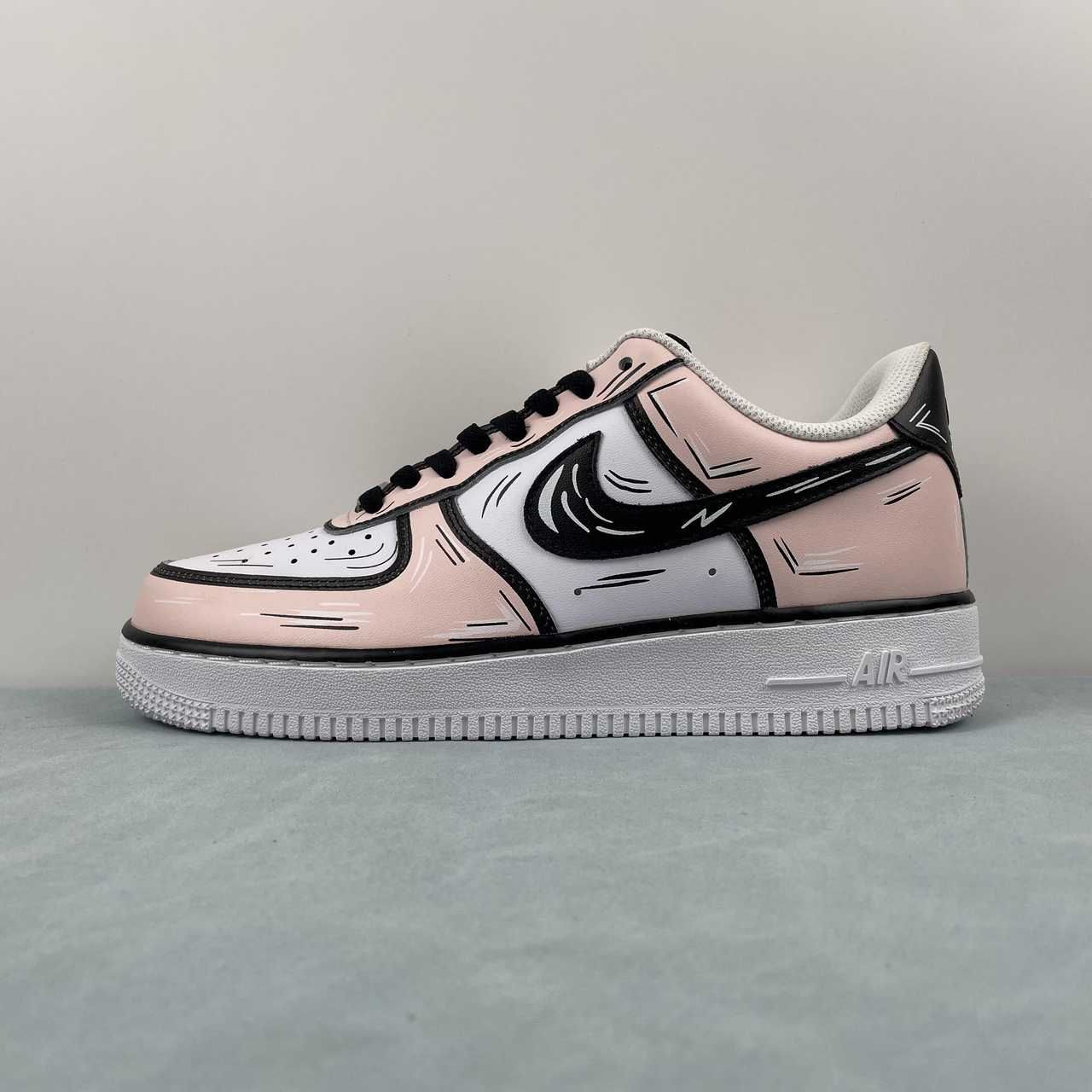 Nike Air Force Sunray 1 07 Low Cherry Blossom Powder White Black CW2288-213