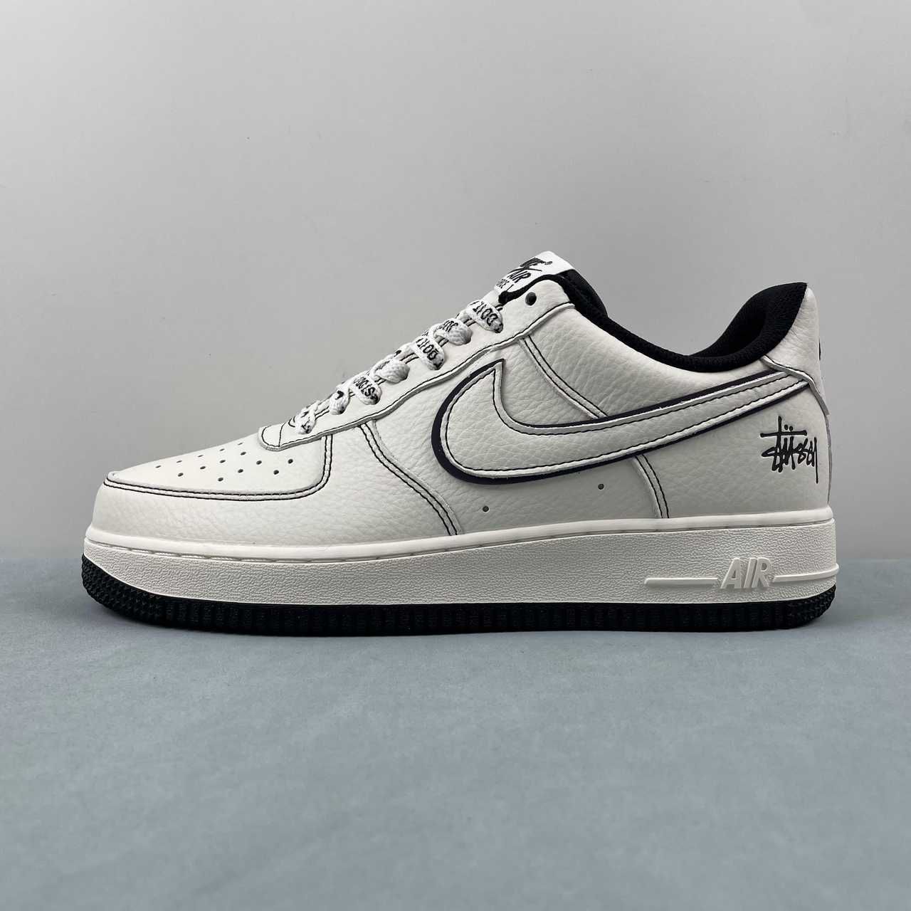 Stussy x Nike Air Force 1 Low Beige Black UN1635-702