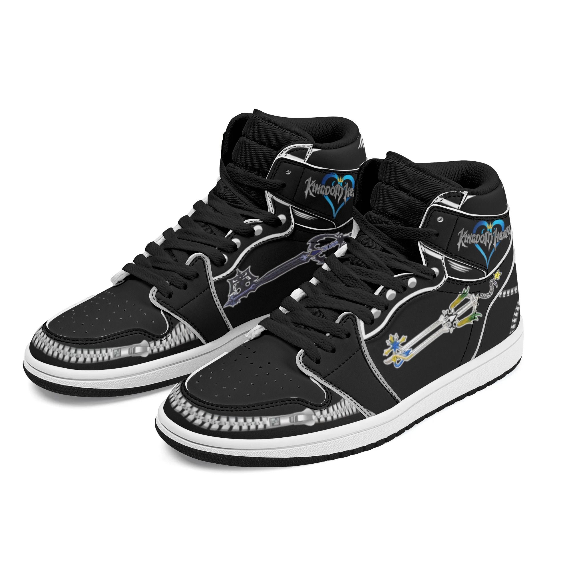 Kingdom Hearts Roxas Sword Sneakers Custom Anime Shoes