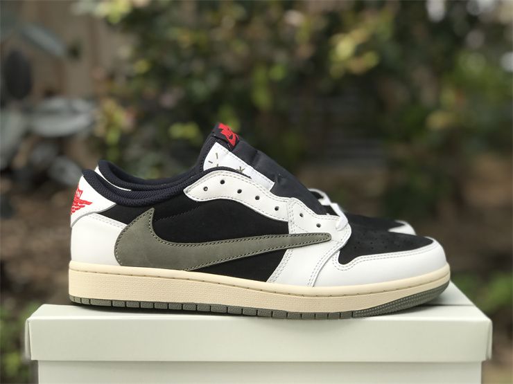 Travis Scott x Air Jordan 1 Low OG Olive DZ4137‐106