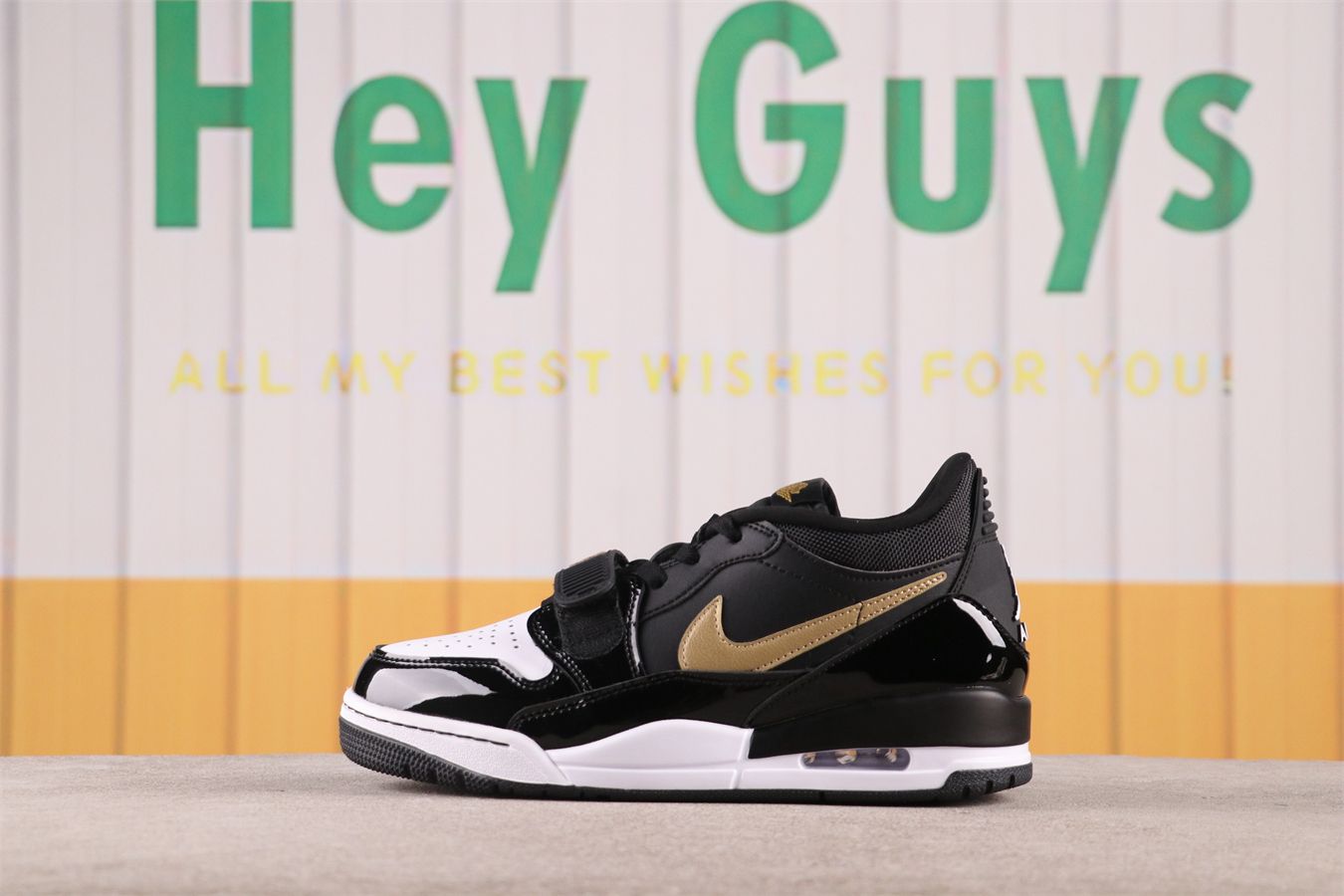 $85 Nike Air Jordan Legacy 312 Low Retro Black Gold Sneakers CD7069-071