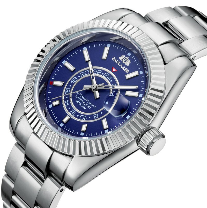 Automatic Mechanical Luminous Watch Stainless Steel Mens Wristwatches