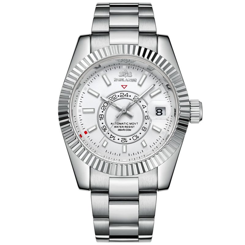 Automatic Mechanical Luminous Watch Stainless Steel Mens Wristwatches