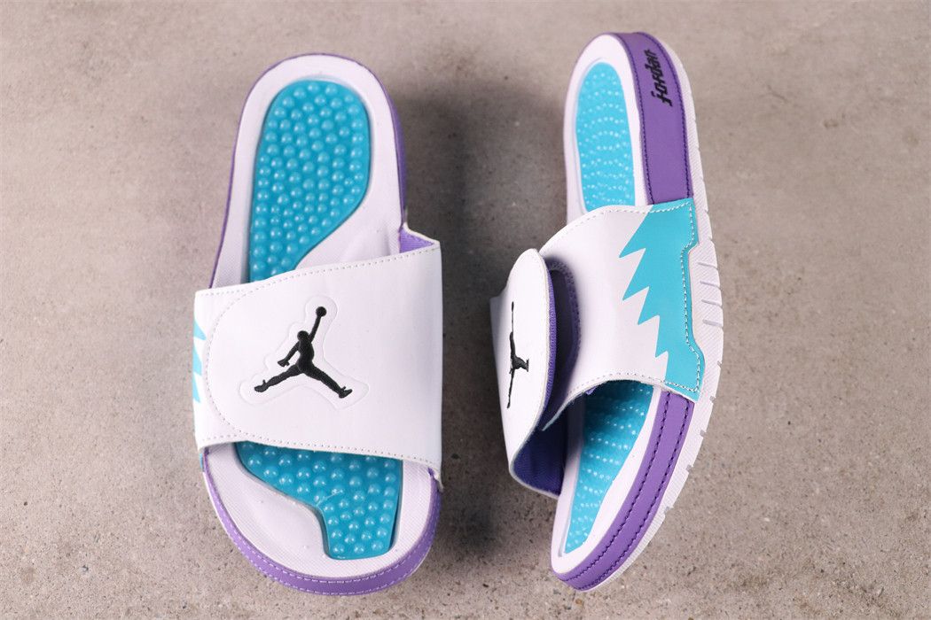 Nike Air Jordan Hydro V 5 Retro GRAPE Slides Sandals Green 555501-108