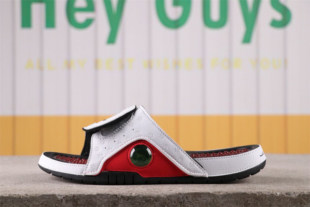 Air Jordan Hydro 13 Retro White Black Red 684915-101