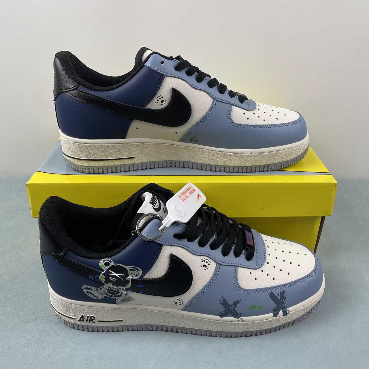 Nike Air Force 1 07 Low Lonely BAPE White Black Blue XC2351-022