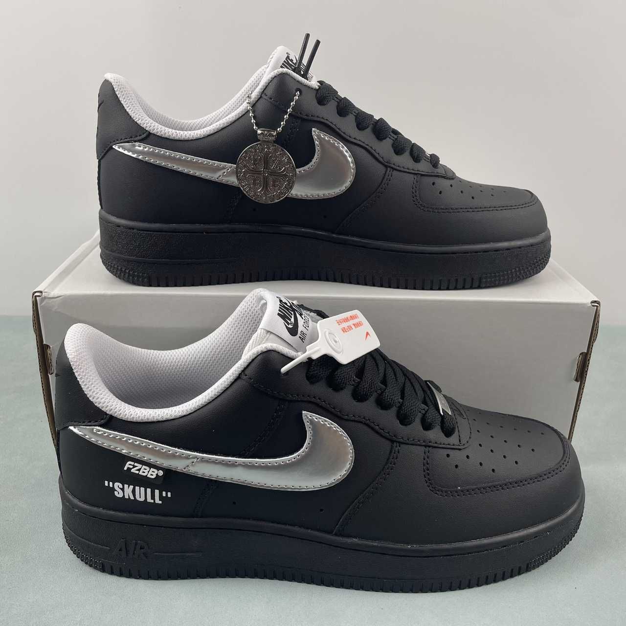 Nike Air Force 1 07 Low Skull Black FQ4296-101