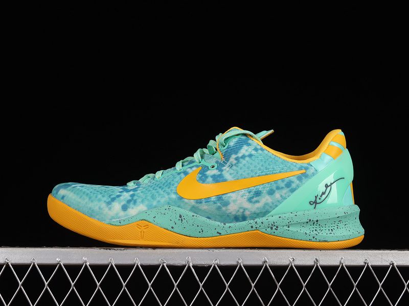 Nike Zoom Kobe 8 System Green Glow Laser Orange 555035-304