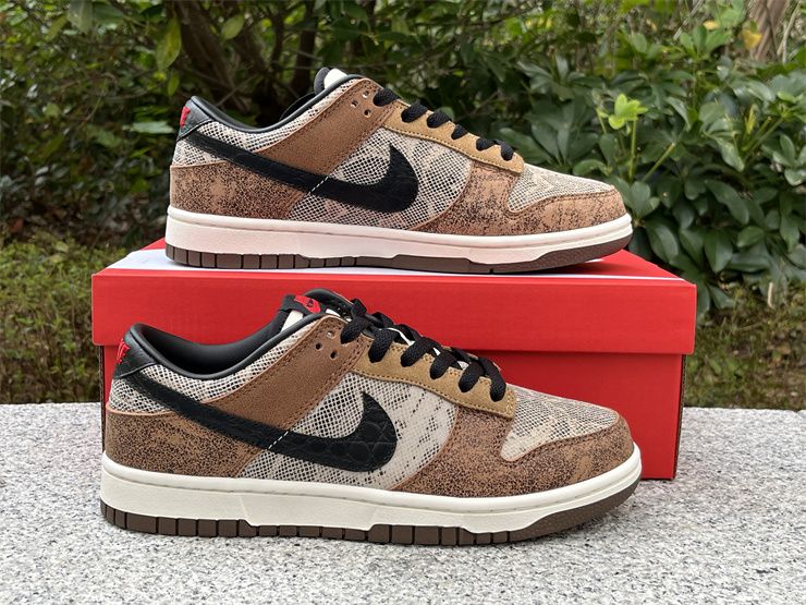Nike Dunk Low Premium Brown Snakeskin FJ5434-120