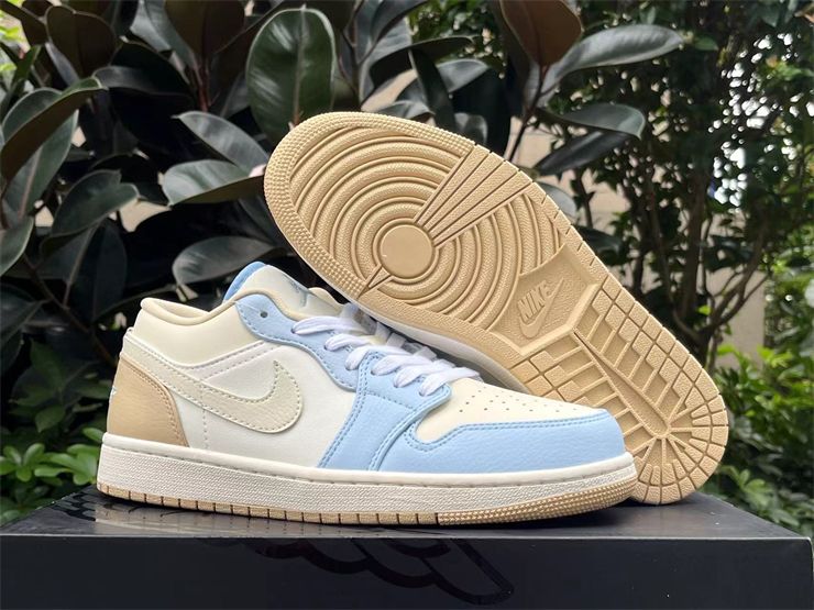Air Jordan 1 Low Blue Coconut Milk HQ4186-111