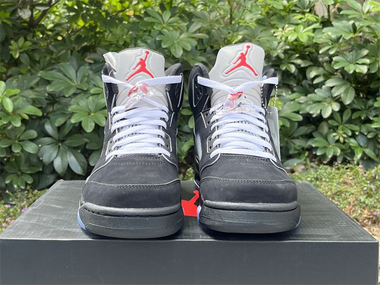 Men Air Jordan 5 Black Metallic Reimagined HF3975-001