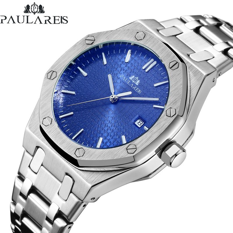 Automatic Watch Royalty Stainless Steel Mechanical Movement Waterproof Wrist Watches