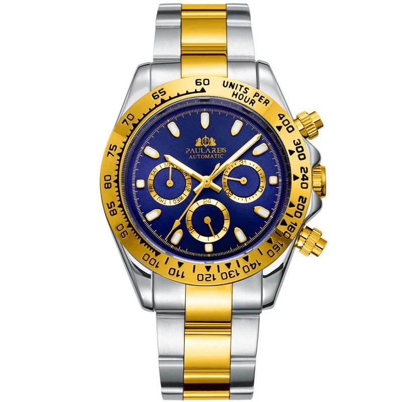 Automatic Watches Luxury Classic Stainless Steel Calendar Luminous Waterproof Watches for Men