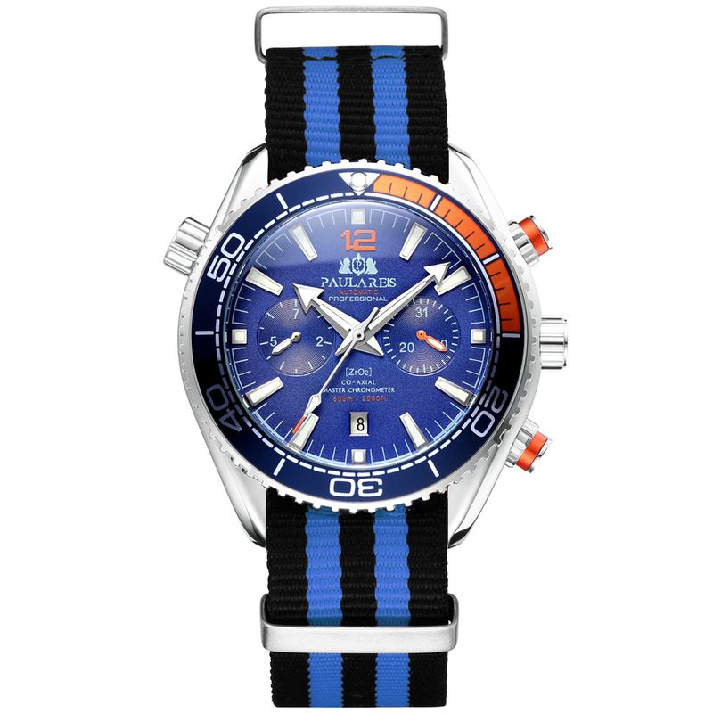 Automatic Canvas Nylon Strap Men's Mechanical Watch