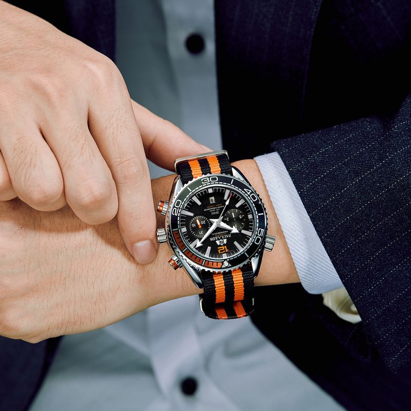 Automatic Canvas Nylon Strap Men's Mechanical Watch