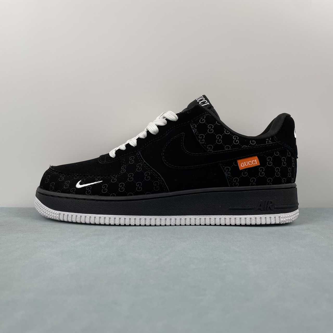 Nike x Gucci Air Force 1 Black Sneakers
