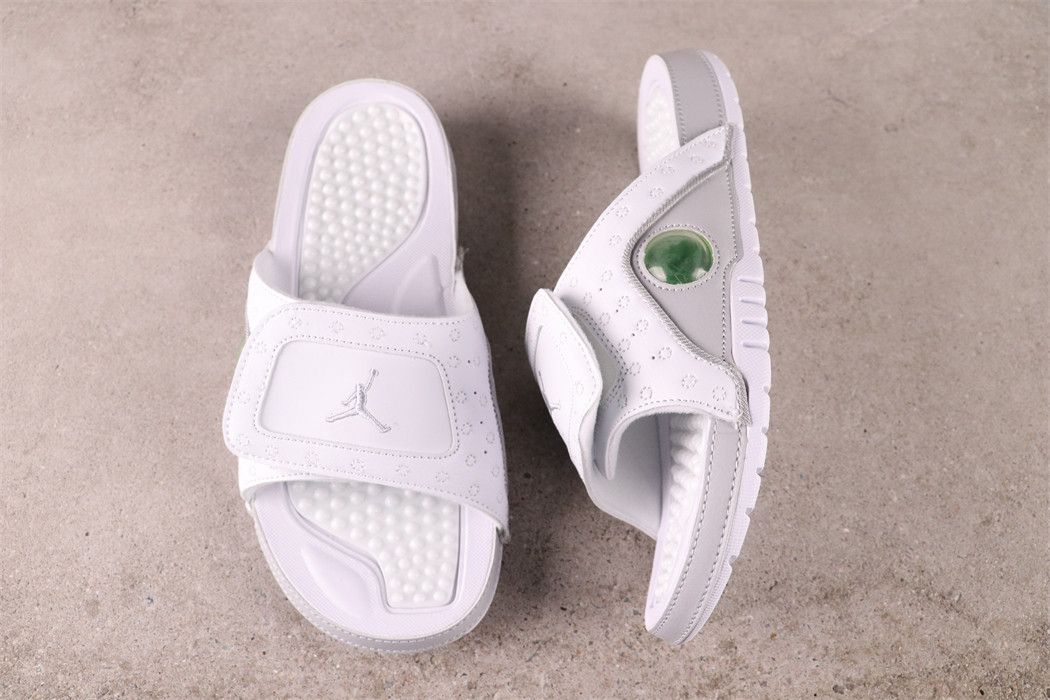 Air Jordan Hydro 13 Retro Sandals White Metallic Silver 684915-100
