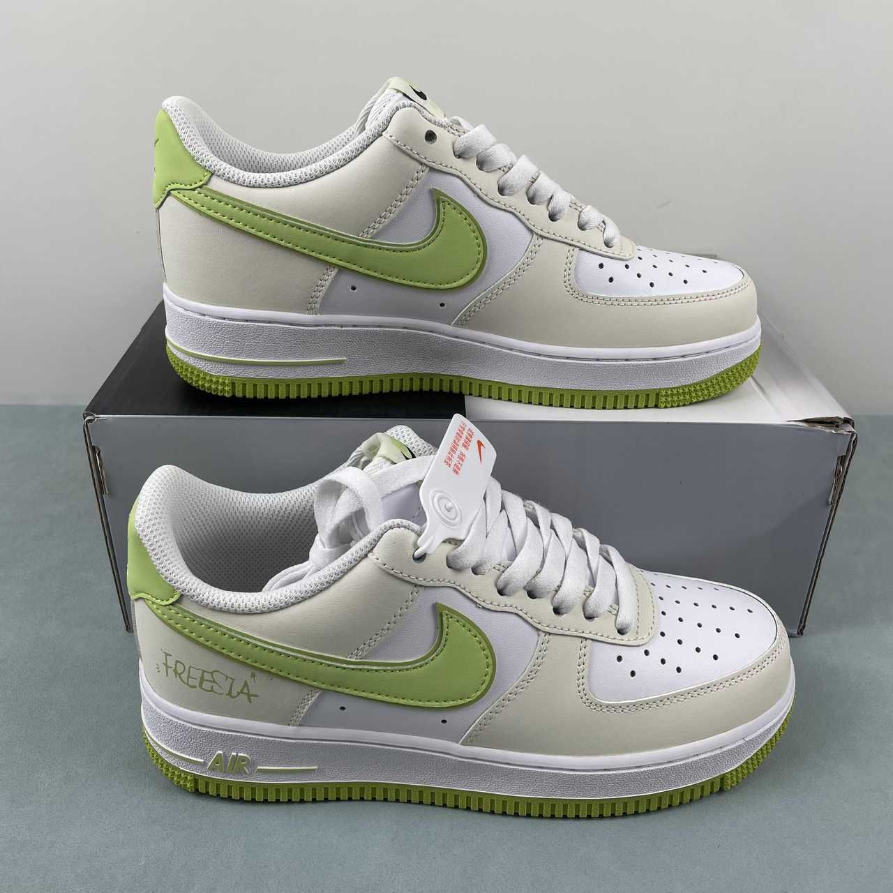 Nike Air Force 1 07 Low White Green Yellow YY2024-315