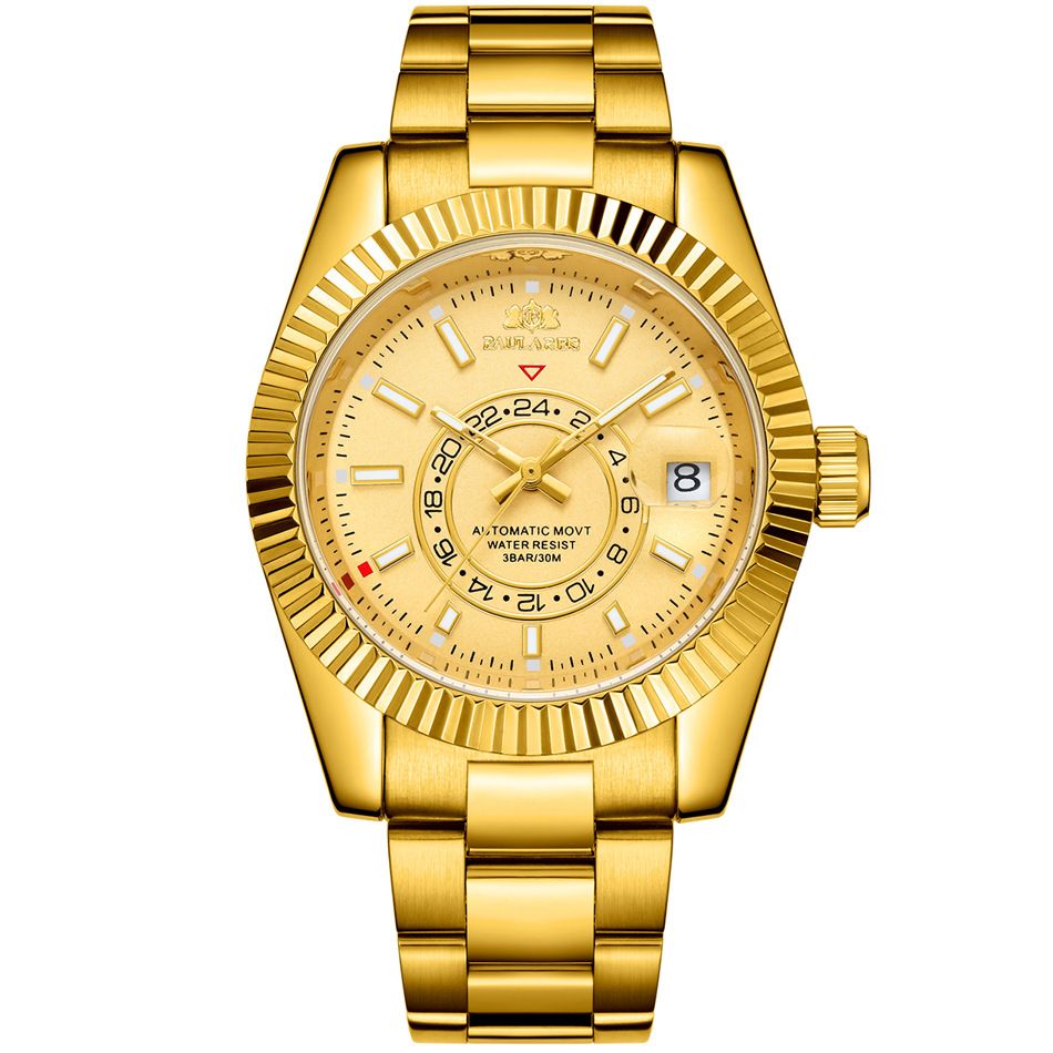 Automatic Mechanical Luminous Watch Stainless Steel Mens Wristwatches